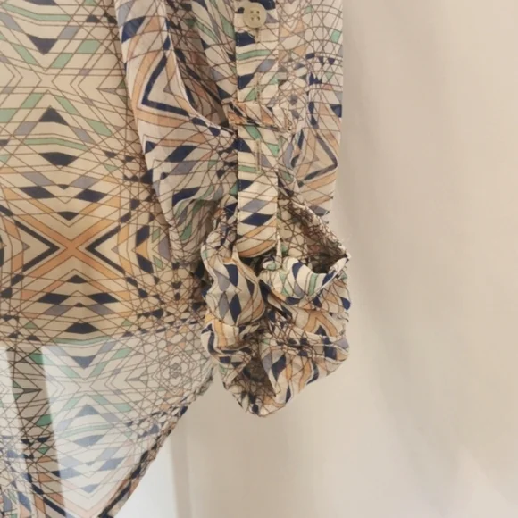 Free People Multicolor Patterned Blouse - Picture 6 of 10